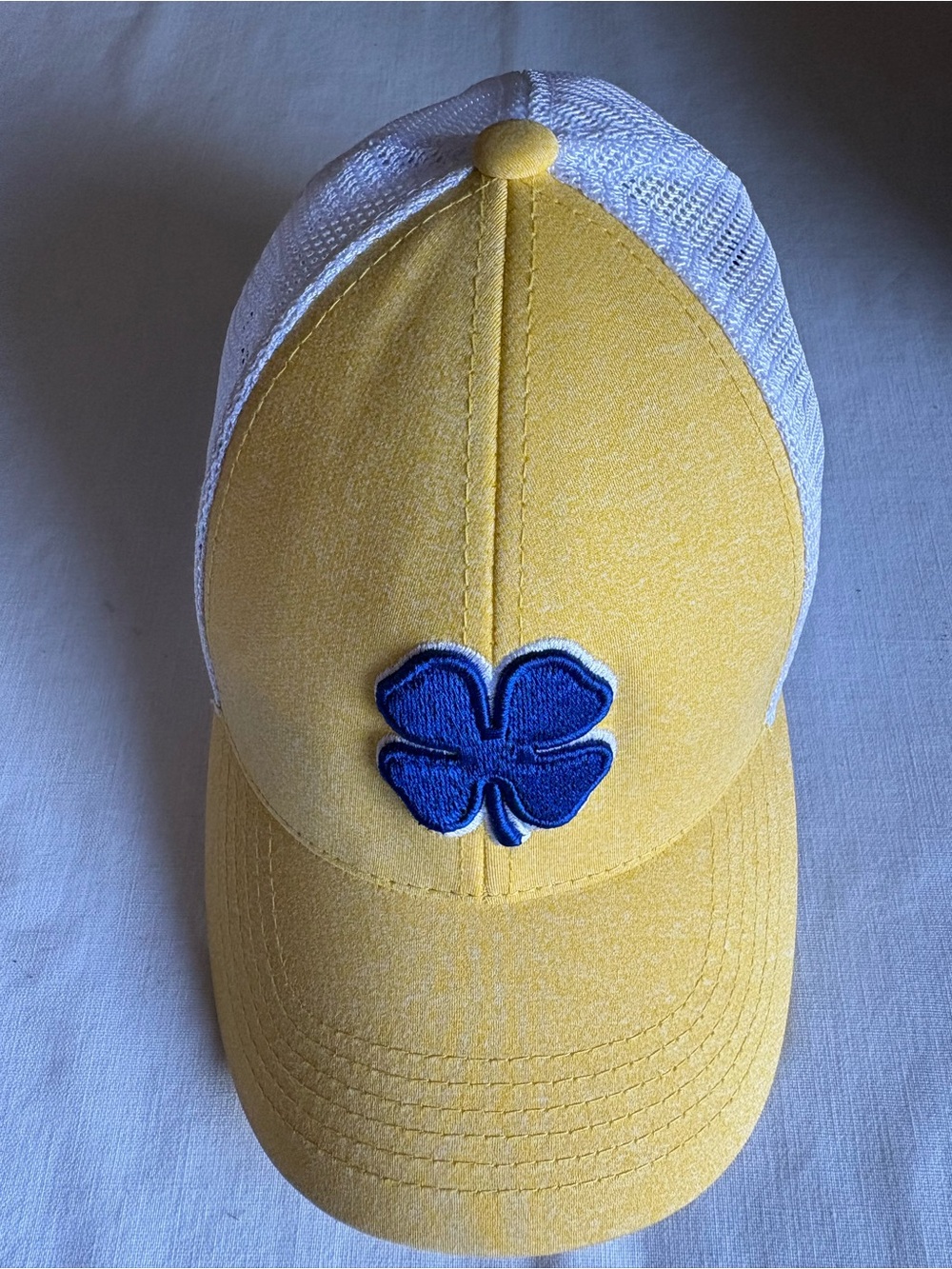 Black Clover Perfect Luck 2 Memory Fit Fitted Hat Yellow S/M